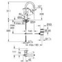 ONLY OPENED - Grohe Start QuickFix Mono Basin Mixer Tap with Waste - Matt Black