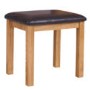 Loire Oak Farmhouse Dressing Table Stool