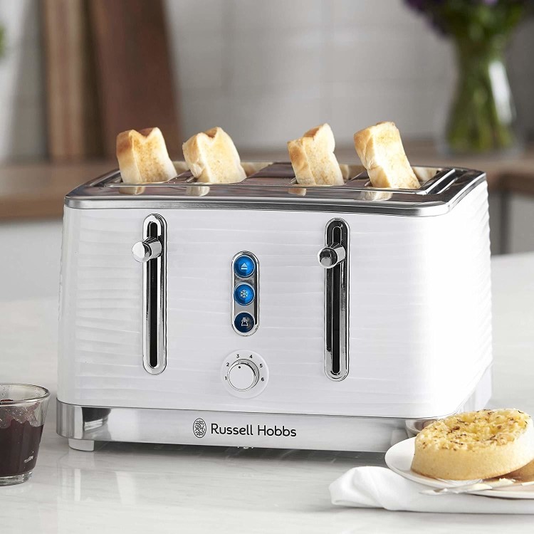 Russell Hobbs 24380 Inspire 4 Slice Toaster - White