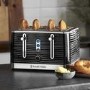 Russell Hobbs 24381 Inspire 4 Slice Toaster - Black