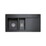 Franke MTK651RBKDP Mythos Ceramic Sink and Tap Designer Pack in Black - RHD