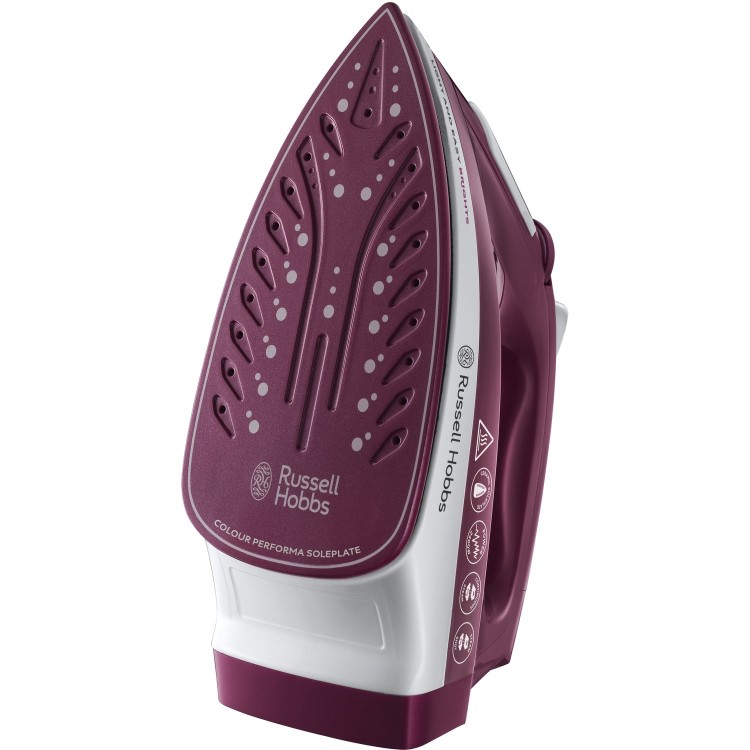 Russell Hobbs 24820 2400W Light & Easy Brights Steam Iron - Mulberry