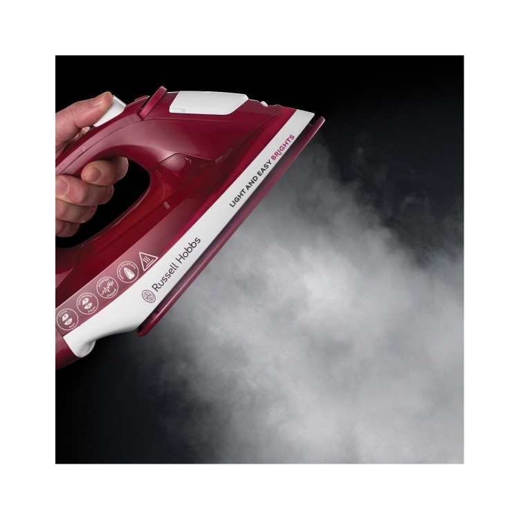 Russell Hobbs 24820 2400W Light & Easy Brights Steam Iron - Mulberry