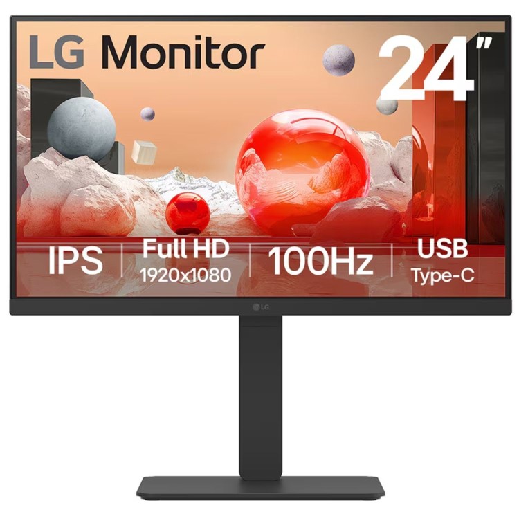 LG 24BA750 24" IPS Full HD 100Hz USB-C Height Adjustable Monitor