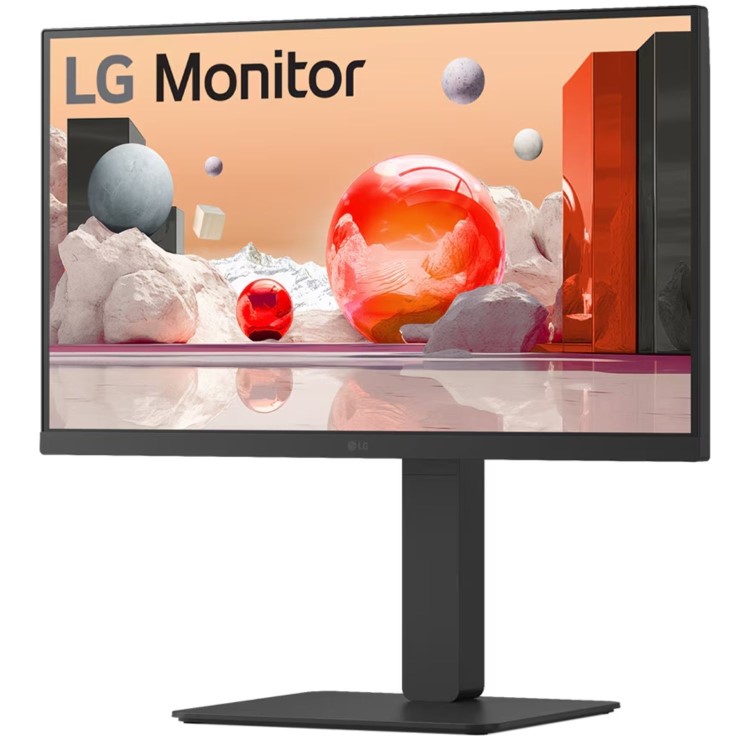 LG 24BA850-B 24" IPS Full HD 100Hz Height Adjustable Webcam Monitor