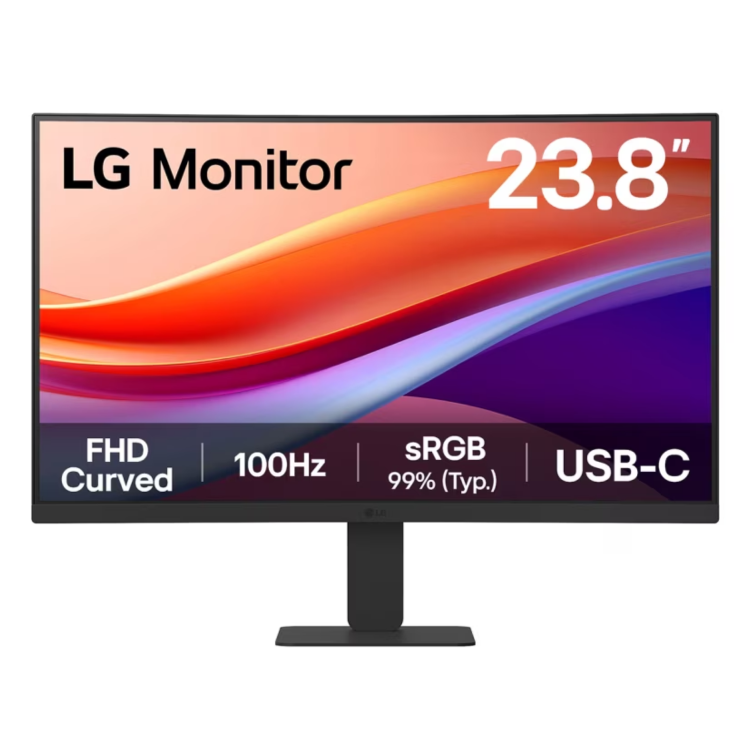 LG 24U421A-B 23.8" VA Full HD 100Hz USB-C Curved Monitor