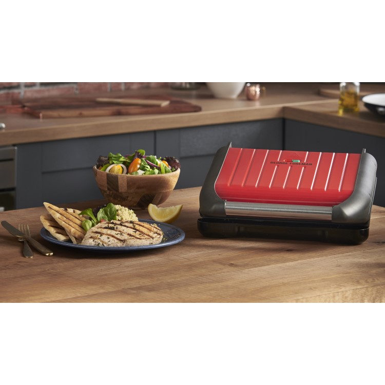 George Foreman 25040 Family-sized 5 Portion Health Grill - Red