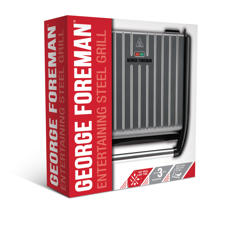 George Foreman 25051 Large Health Grill - Grey