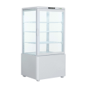 A2/251001 Refurbished Hamoki iMW-68L Countertop Display Fridge 68 Ltr 4 Sided Glass White