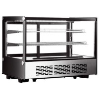 Refurbished Hamoki iMT-160F Glass Display Refrigerated Countertop Food and Drink Chiller160ltr Square Front