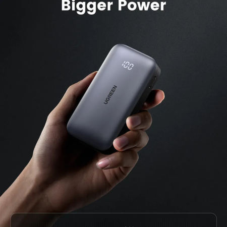 UGREEN 10000mAh Mini Quick Charging  30W Power Bank - Grey