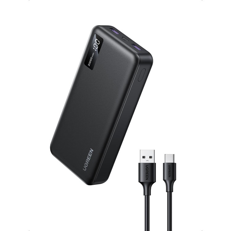 UGREEN 20000mAh PD 20W Power Bank - Black