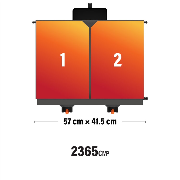 Blackstone 22 Inch 2 Burner Tabletop Gas Plancha Griddle with Hood