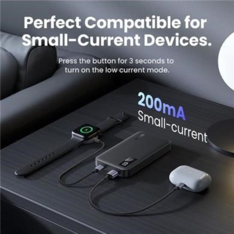 UGREEN 10000mAh Mini Quick Charging  20W Power Bank - Black