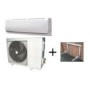 electriQ 12000 BTU Easy Fit Inverter Wall Split Air Conditioner and Condenser Wall Mounting Bracket Bundle