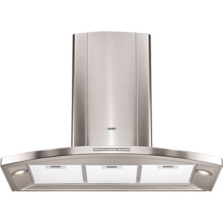 AEG HC5690-M Designer Curved 90cm Chimney Hood - Stainless Steel
