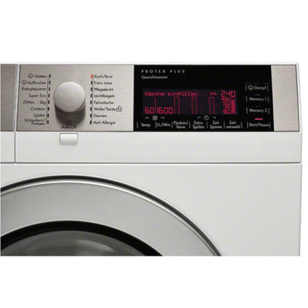 AEG Display 9 Series LogiControl 9kg 1600rpm Freestanding Washing Machine in White