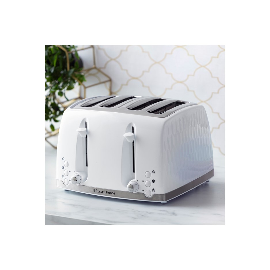 Russell Hobbs 26070 4 Slice Toaster White BuyItDirect.ie