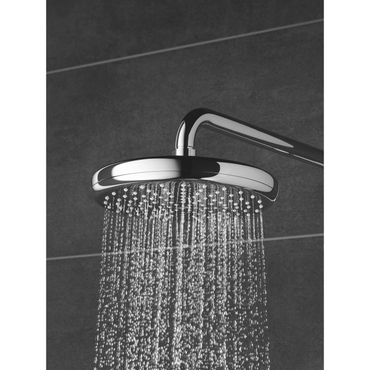Grohe Tempesta Cosmopolitan 210 Thermostatic Mixer Bar Shower with Round Overhead & Handset