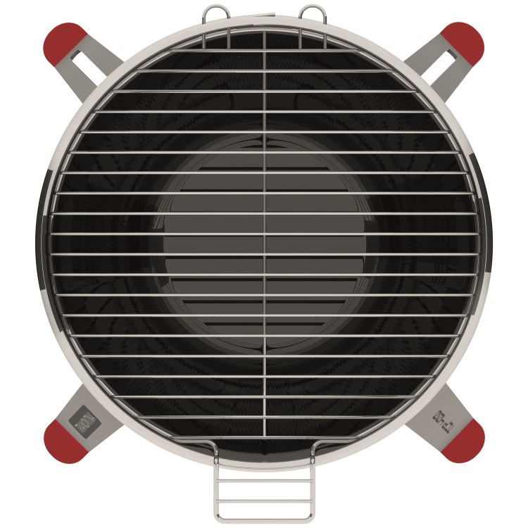 Tramontina Beer Barrel Charcoal BBQ Grill - Stainless Steel 