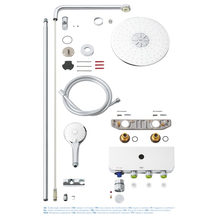 Grohe Euphoria Smart Control 310 Mixer Shower with Overhead & Pencil Handset