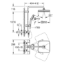 GRADE A1 - GROHE QuickFix Chrome Vitalio Comfort 250 Shower System with Thermostat for Wall Mounting