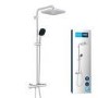 GRADE A1 - GROHE QuickFix Chrome Vitalio Comfort 250 Shower System with Thermostat for Wall Mounting