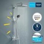 GRADE A1 - GROHE QuickFix Chrome Vitalio Comfort 250 Shower System with Thermostat for Wall Mounting