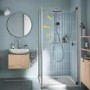 GRADE A1 - GROHE QuickFix Chrome Vitalio Comfort 250 Shower System with Thermostat for Wall Mounting