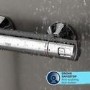 GRADE A1 - GROHE QuickFix Chrome Vitalio Comfort 250 Shower System with Thermostat for Wall Mounting