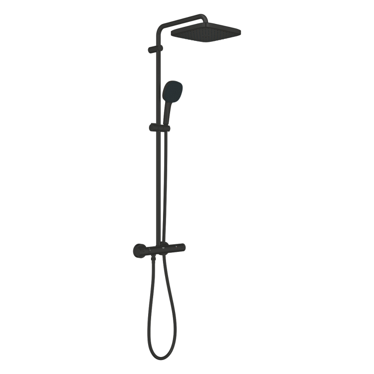 ONLY OPENED - GROHE QuickFix Vitalio Comfort 250 Shower System with Thermostat Wall Mounting