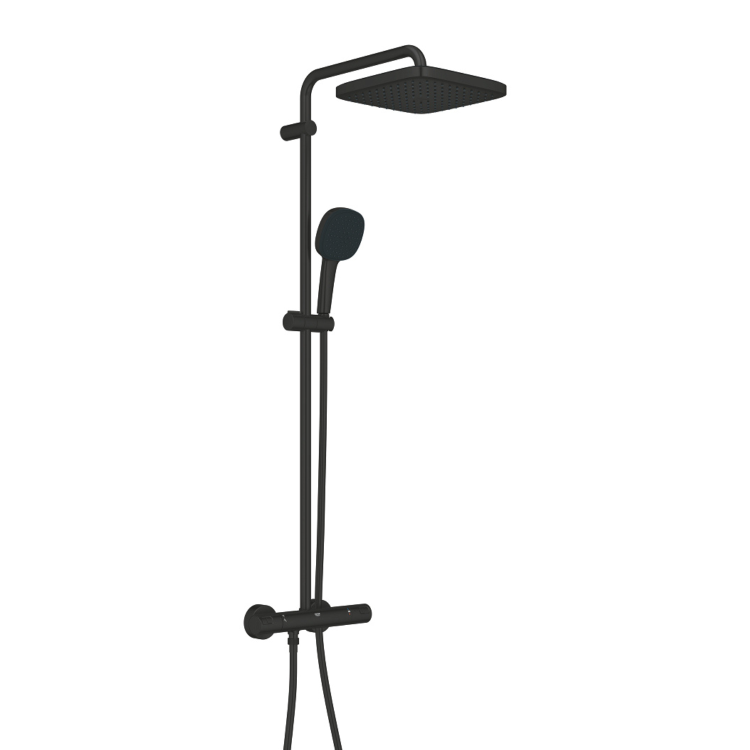 ONLY OPENED - GROHE QuickFix Vitalio Comfort 250 Shower System with Thermostat Wall Mounting