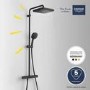 ONLY OPENED - GROHE QuickFix Vitalio Comfort 250 Shower System with Thermostat Wall Mounting
