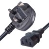 UK Mains to IEC Kettle 1m Black OEM Power Cable