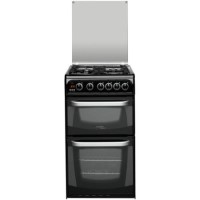 Hotpoint CH50GCIK Cannon 50m Twin Cavity Gas Cooker - Black