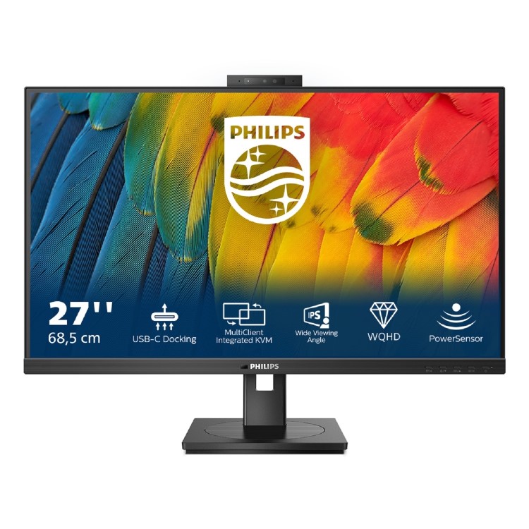 Refurbished Philips 5000 Series 27B1U5601H 27" IPS QHD USB-C Docking Monitor