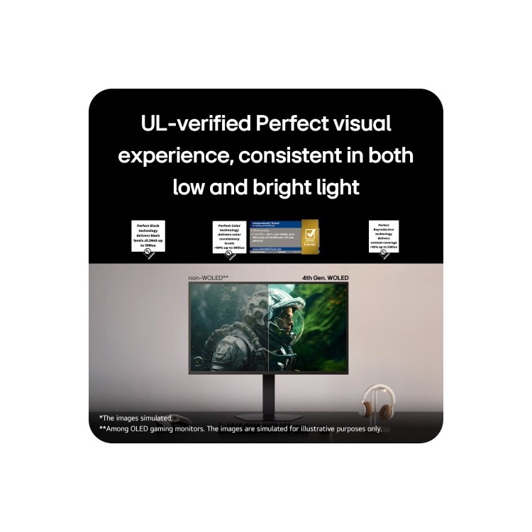 LG UltraGear 27GX790B 27" OLED Dual Mode Full HD 720Hz QHD 540Hz 0.02ms Gaming Monitor