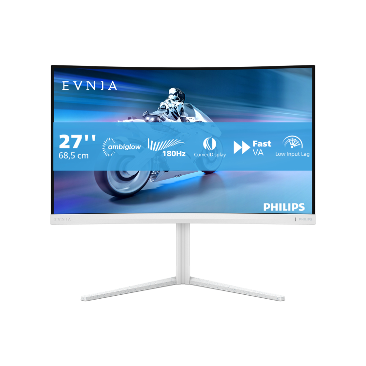 Philips Evnia 27M2C5201L 27" VA Full HD 180Hz 1ms White Curved Gaming Monitor
