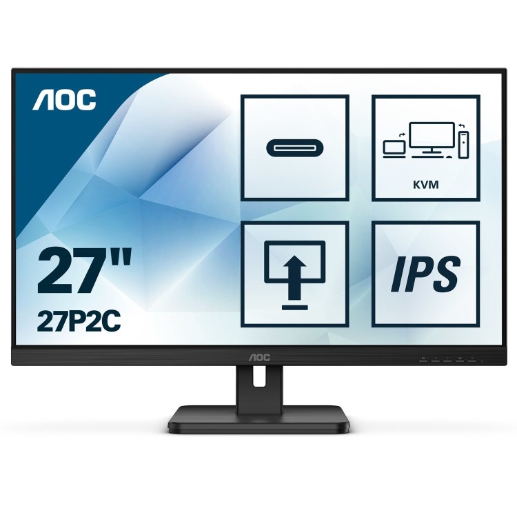 Refurbished AOC 27P2C 27" IPS Full HD 75Hz Monitor