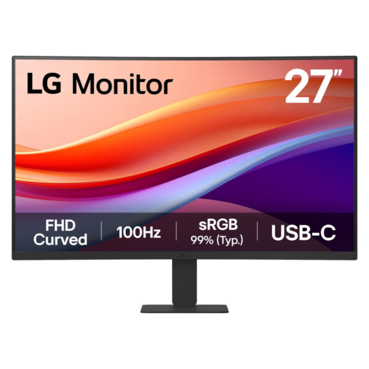 LG 27U421A-B 27" VA Full HD 100Hz USB-C Curved Monitor