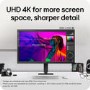 LG UltraFine 27U730B 27" IPS 4K UHD USB-C Height-Adjustable Monitor