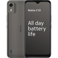Nokia C12 64GB 4G SIM Free Smartphone - Charcoal