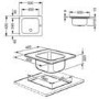 Smeg Alba Single Bowl Stainless Steel Chrome Kitchen Sink