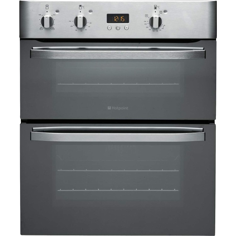 GRADE A3 - Hotpoint UHS53XS Electric Built-under Double Oven - Stainless Steel
