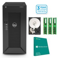 Dell PowerEdge T20 Mini Tower Enhanced Small Business Server Bundle with Windows Server 2012 R2 Essentials ROK