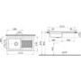 Reginox RL304CW/CWB10/ELBE RL304 Reversible 1 Bowl White Ceramic Sink & Elbe Chrome With White Levers Tap Pack