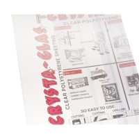Lightweight Crysta-Glass Plastic Sheeting 2mm - 1220 x 1220 x 4mm (4' x 4')