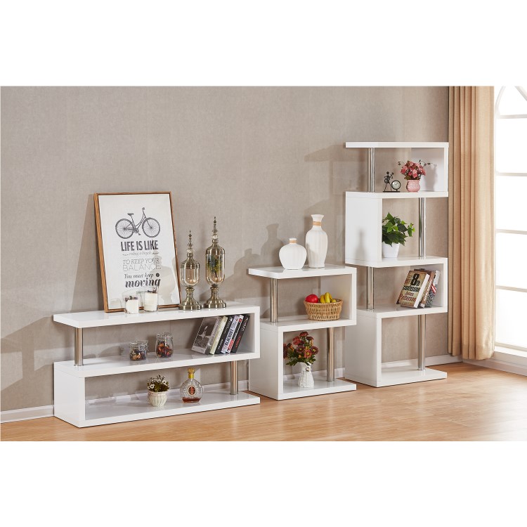 Seconique Charisma lamp table in White Gloss