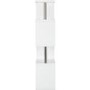 Seconique Charisma 5 Shelf Bookcase unit in White Gloss