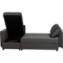Seconique Dora Corner Sofa Bed in Dark Grey Fabric